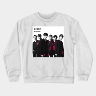 Six TONES imitation rain Crewneck Sweatshirt